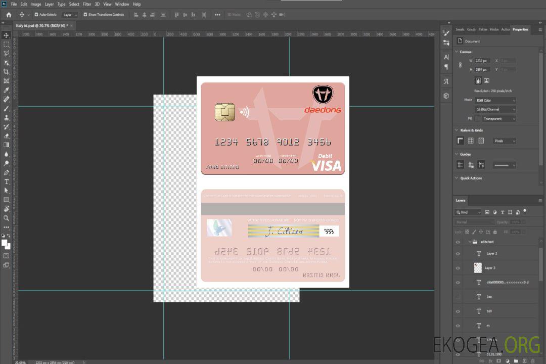 Carte de débit visa Corée du Nord Daedong Credit Bank template Carte de débit visa Corée du Nord Daedong Credit Bank template